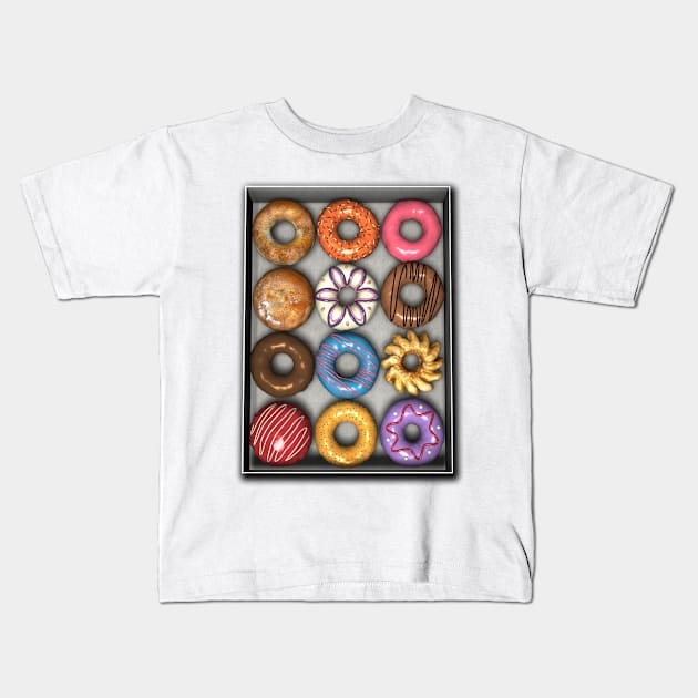 Box of Doughnuts Kids T-Shirt by BonniePhantasm